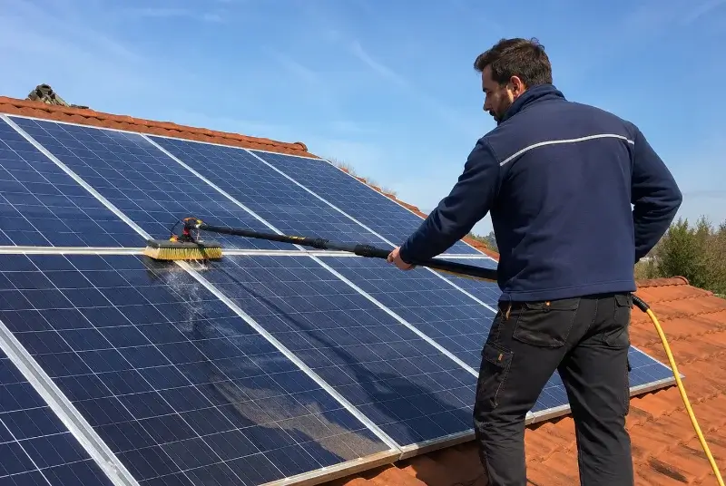 Nettoyage et entretien de panneaux solaires à Mertzwiller